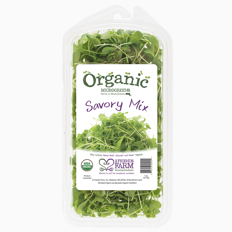 Savory Mix | Green Kale, Broccoli, Cress organic microgreens